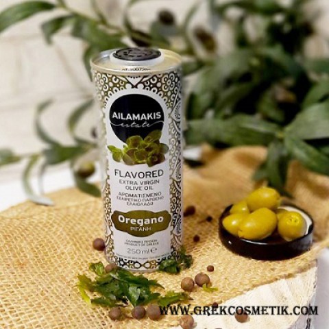  Оливковое масло AILAMAKIS Extra Virgin с орегано, Греция, 250мл
